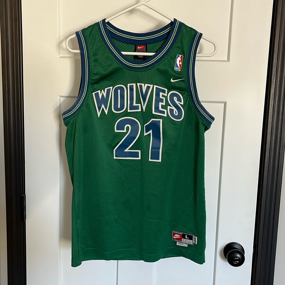 Kevin Garnett Nike Throwback Jersey Minnesota Timberwolves #21